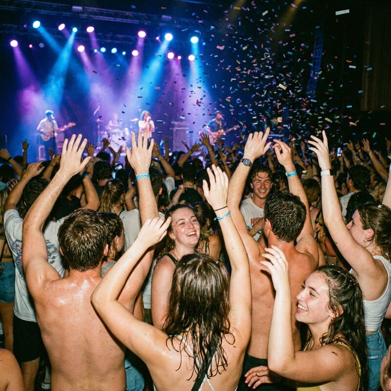 Friends celebrating at a party